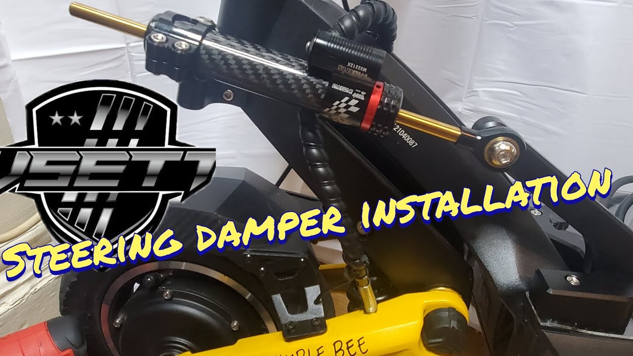 Steering damper installation on a *VSETT 10+*