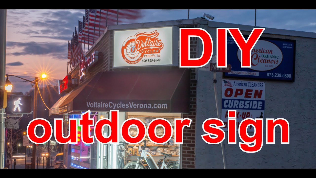 DIY outdoor sign