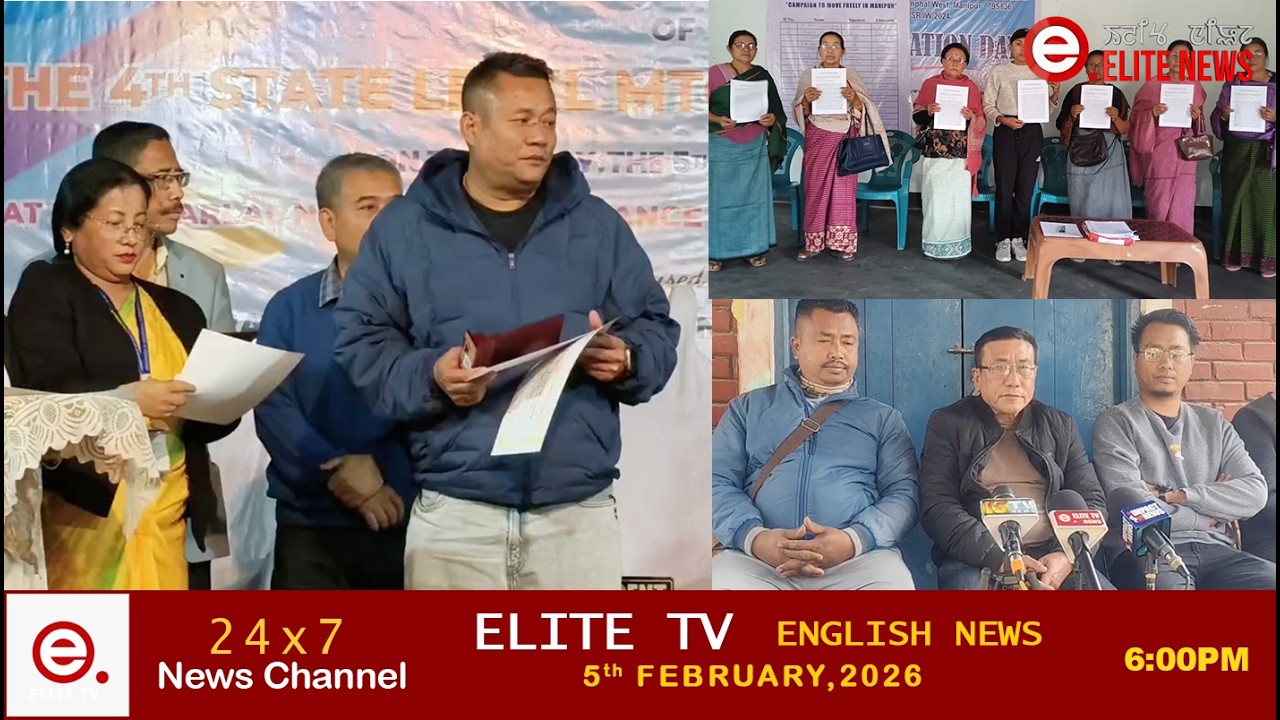 ELITE TV 6:00 PM  MANIPURI NEWS || 5TH FEBRUARY 2026|| ELITE TV