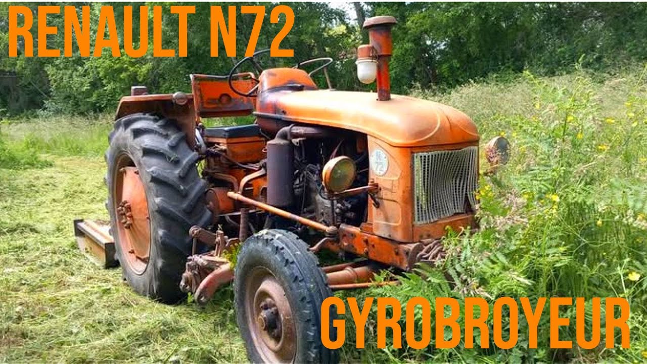 Passage du gyrobroyeur avec le Renault