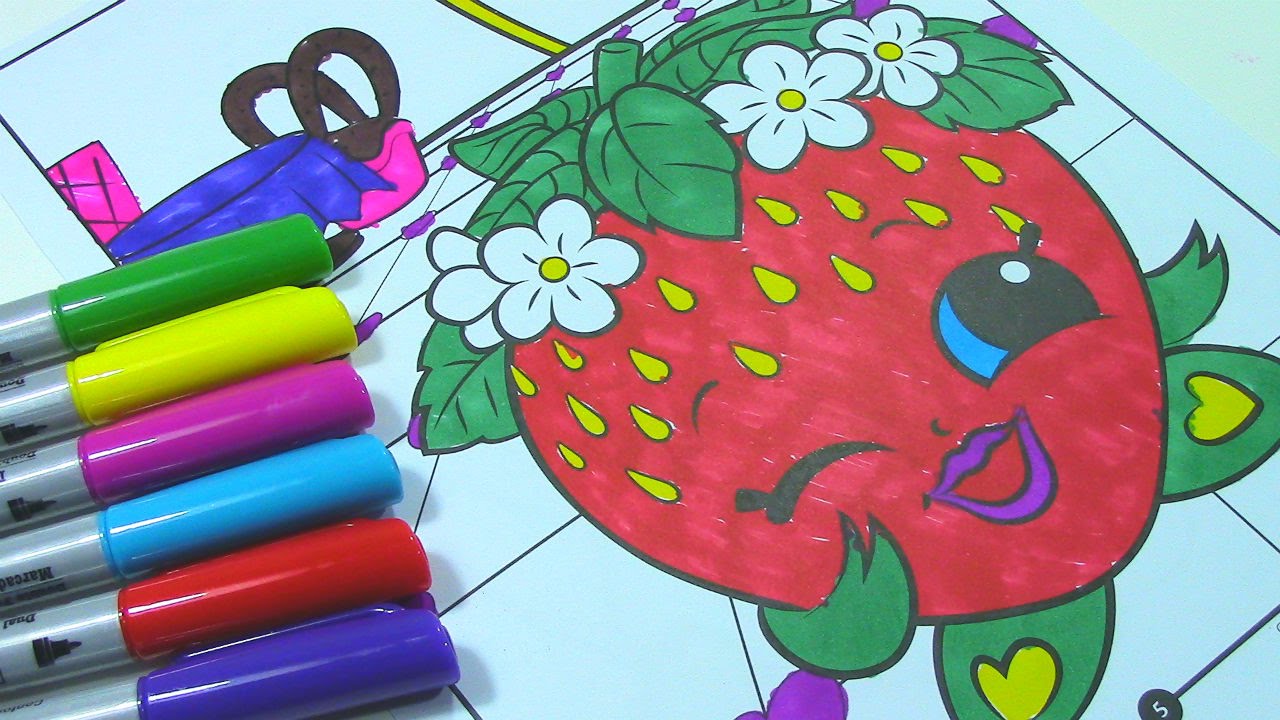 Speed Coloring Shopkins Coloring Book with