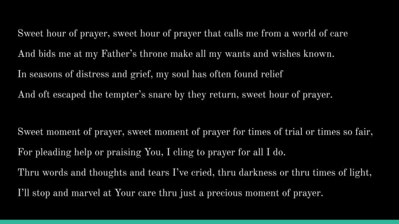 Sweet Hour of Prayer