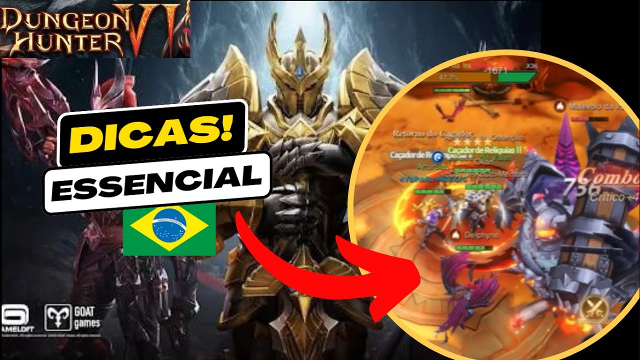 DUNGEON HUNTER 6 - DICAS (Guia Inicial com Elementos Basicos!) #003