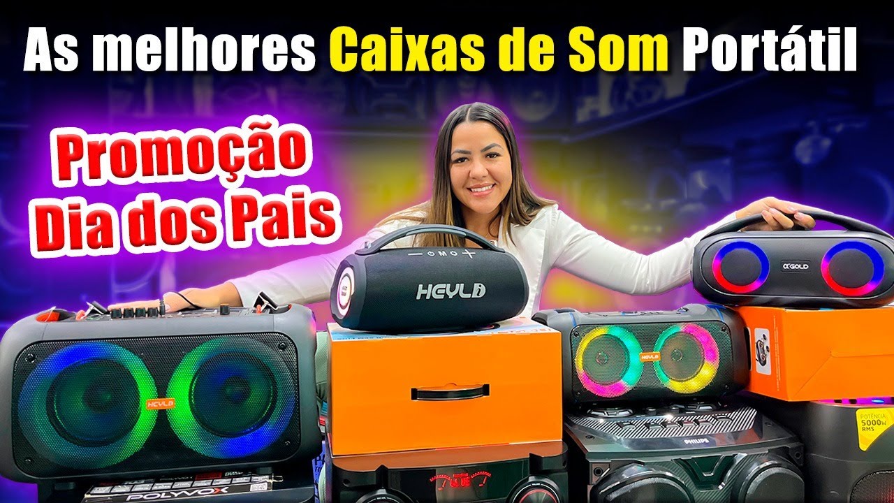 Essas são As MELHORES Caixas de Som PORTÁTEIS Atualmente - Promoção Dia dos Pais na Santa Ifigênia