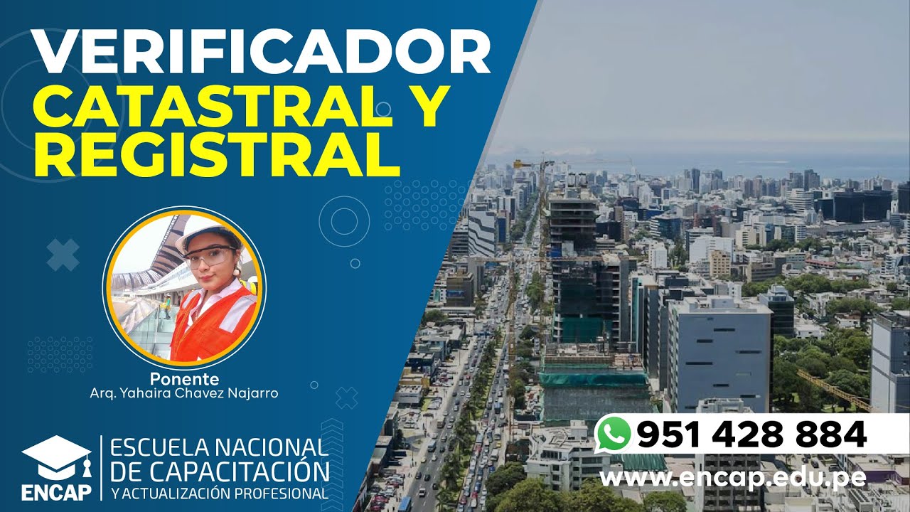 CURSO: VERIFICADOR CATASTRAL Y REGISTRAL - 2025