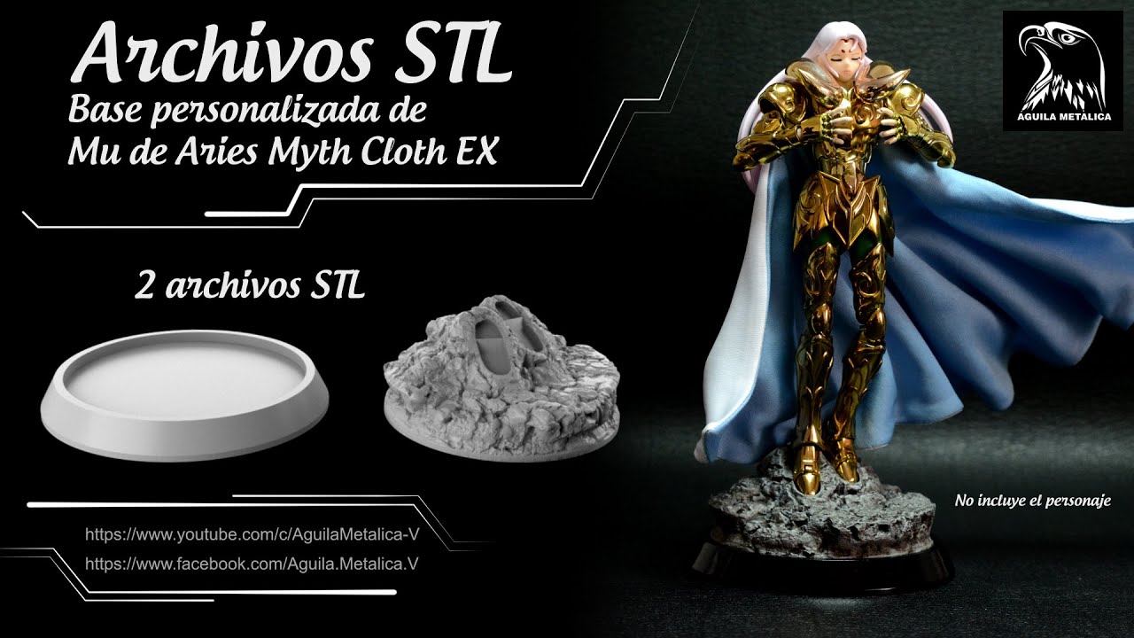 Saint Seiya - Mu de Aries - Base 3D Print - Archivos STL.