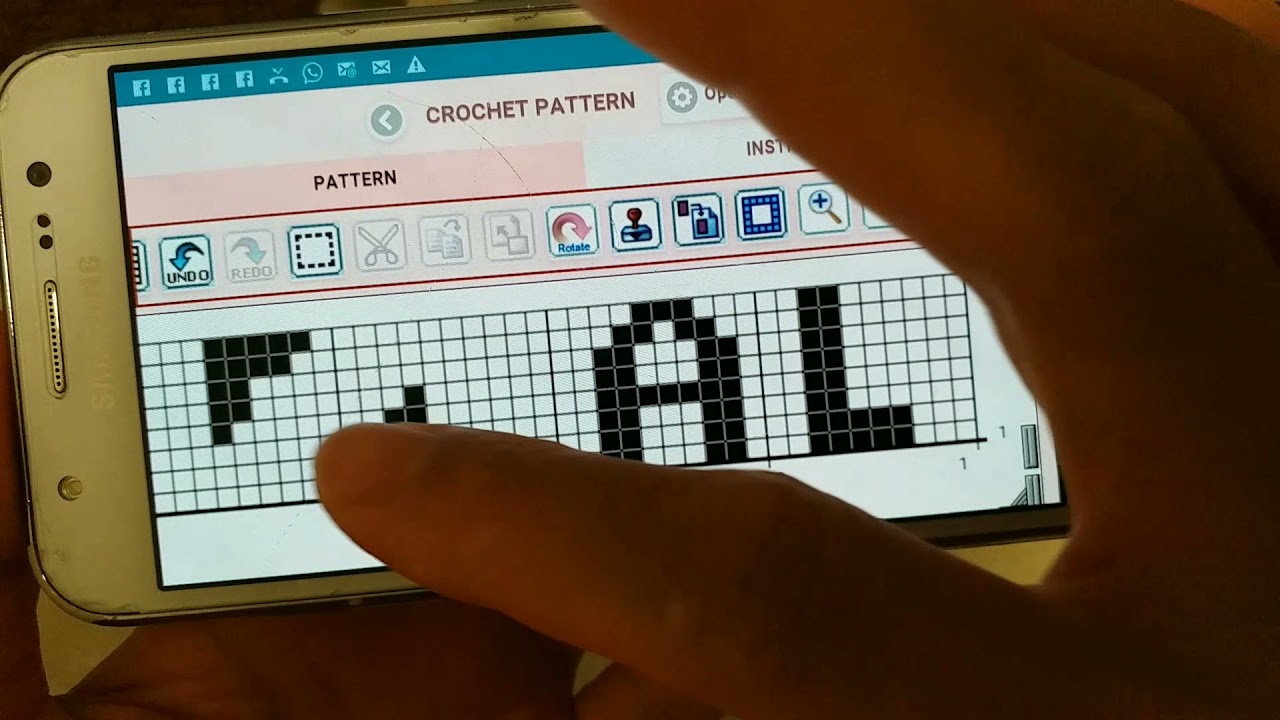Cara membuat pola tapestry menggunakan aplikasi hp android. English Subtitles available