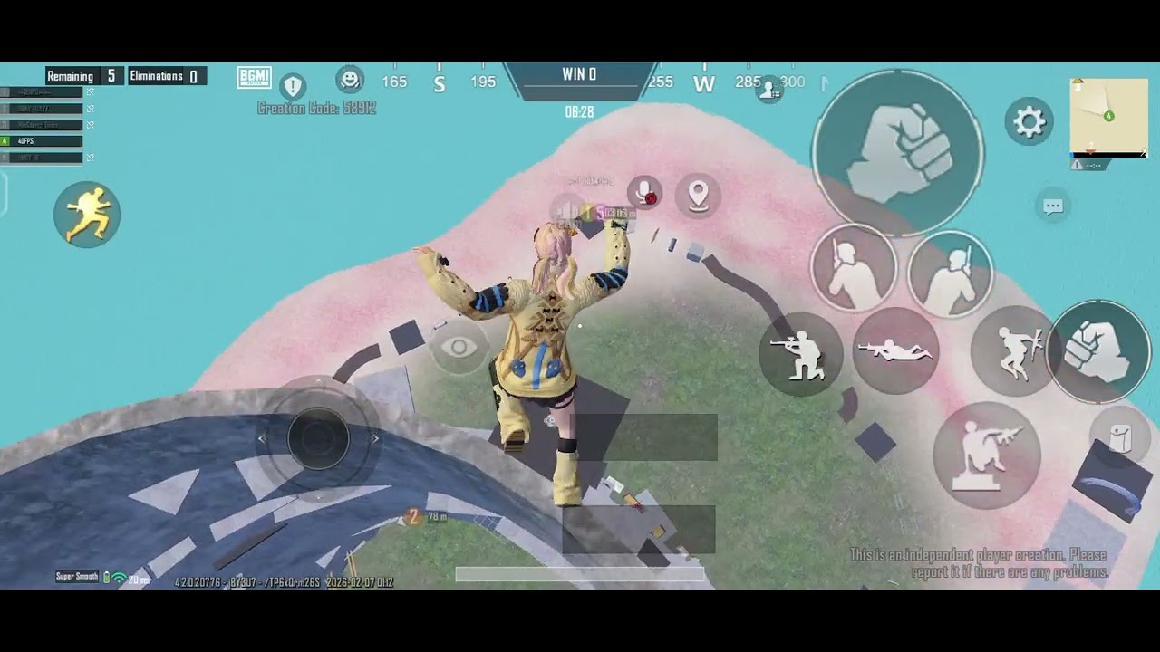 Extreme hard map Parkour 58912 code 🔥🔥