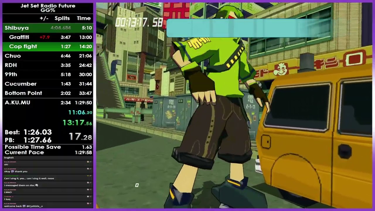 GG% World Record 1:42:44 | Jet Set Radio Future