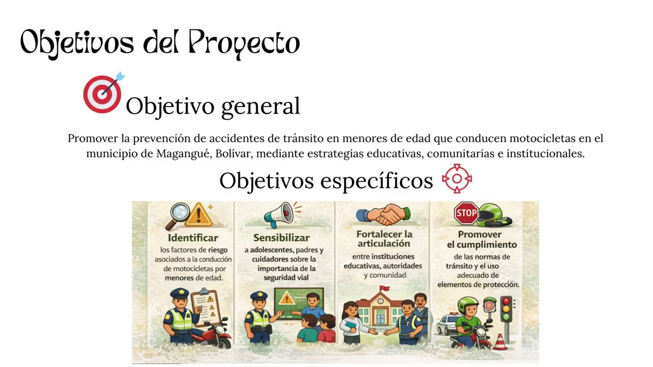 Proyecto Social Prevención de accidentes de tránsito en menores de edad que conducen motocicletas en