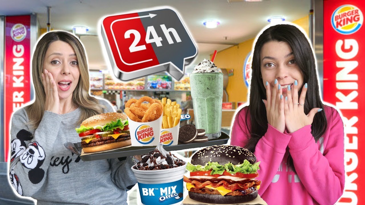 24 HORAS COMENDO SÓ BURGER KING