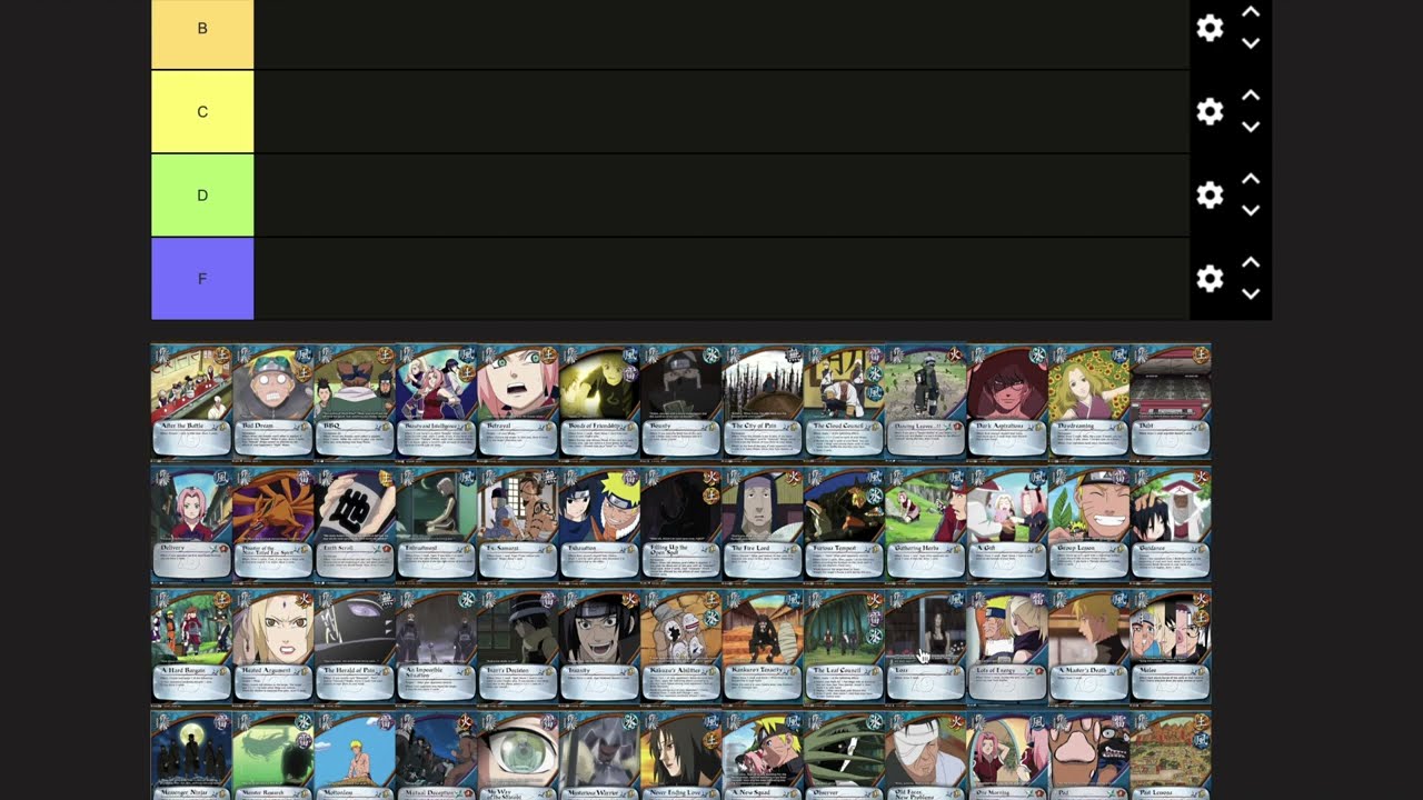 DEFINITIVE Draw Missions Tier List - Naruto CCG
