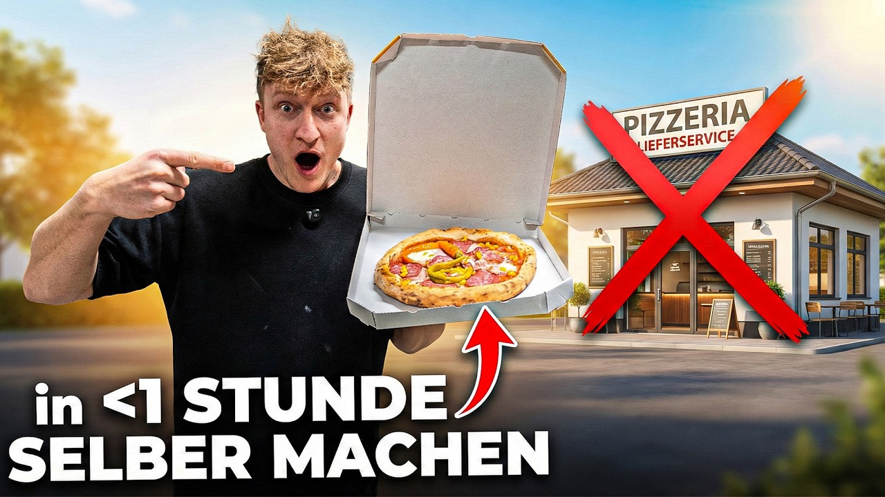 Bestelle nie wieder Pizza - Selbstgemachte Pizza in unter 1 Stunde