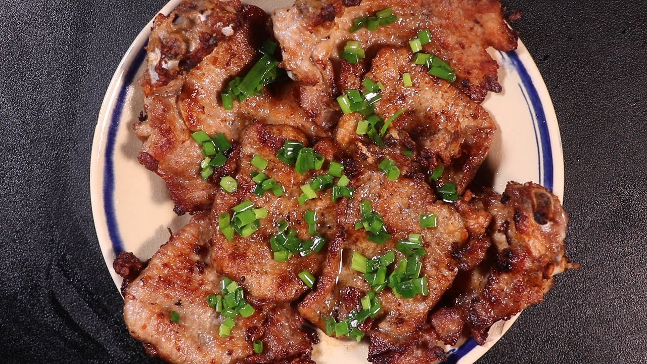 C&ocirc;ng thức ướp Thịt Chi&ecirc;n thơm ngon như sườn nướng | Fried Pork Recipe