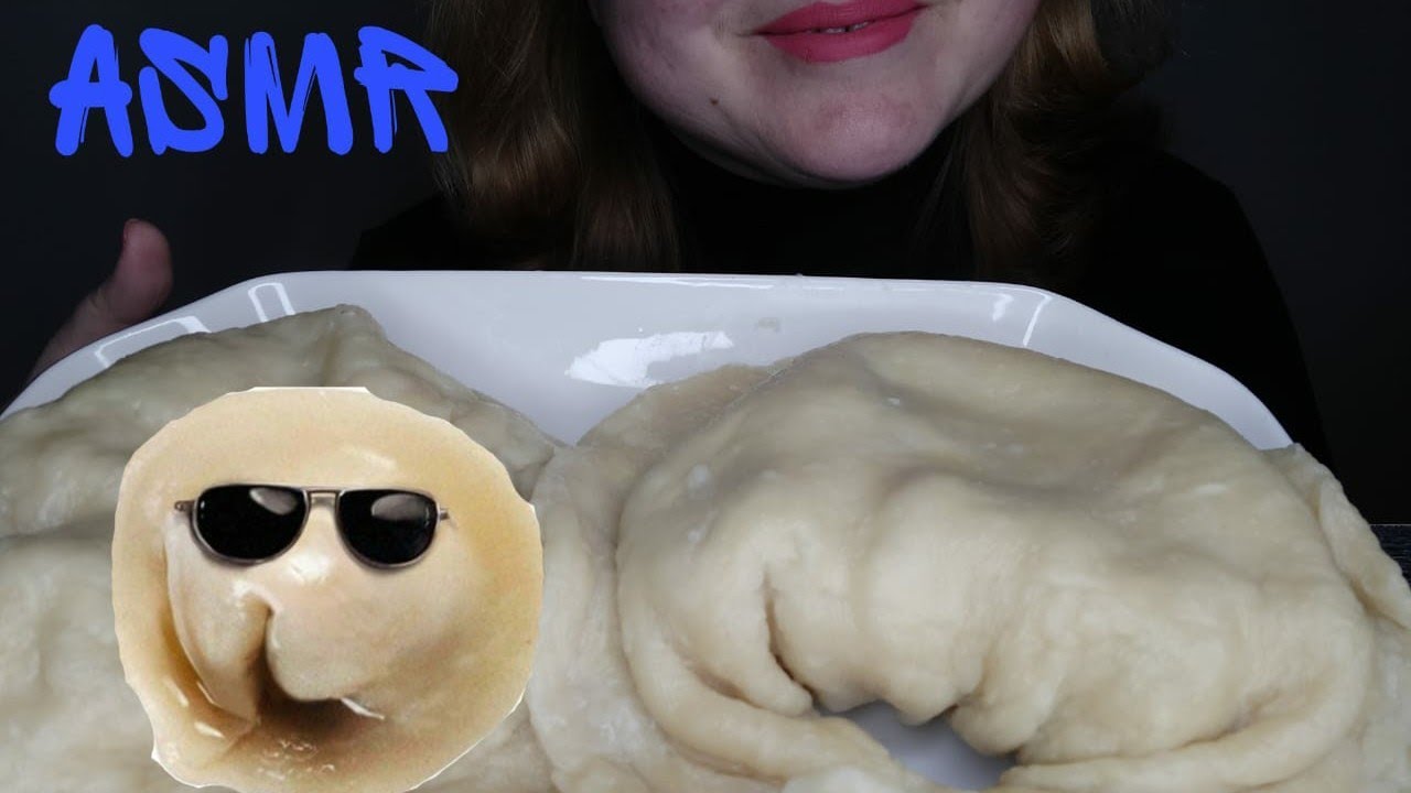 ASMR Гигантские пельмени, Съем?/Giant dumplings, Eat?/Food Sounds/Mukbang