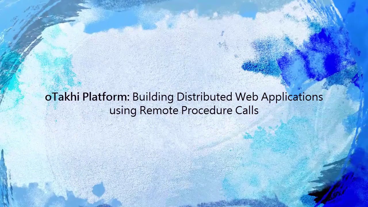 Building Distributed Web Applications using Remote Procedure Calls