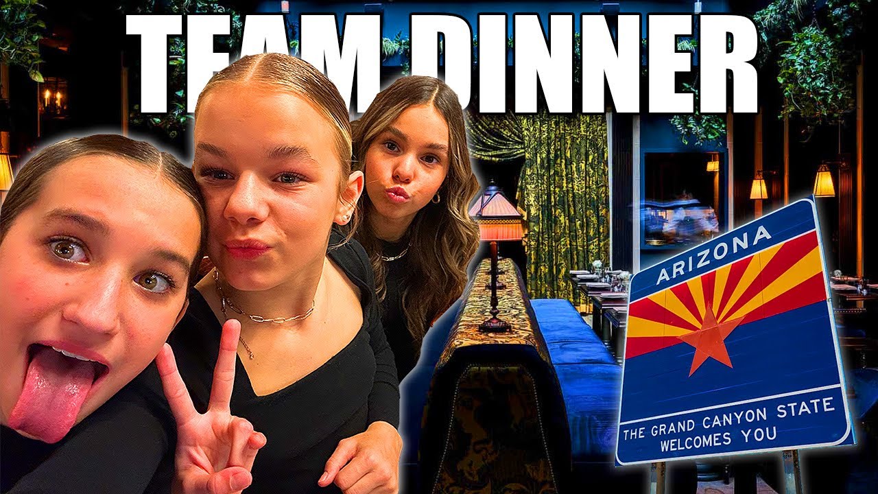 Traveling To Arizona For The Aloha Cheer Competition | Team Dinner | The LeRoys