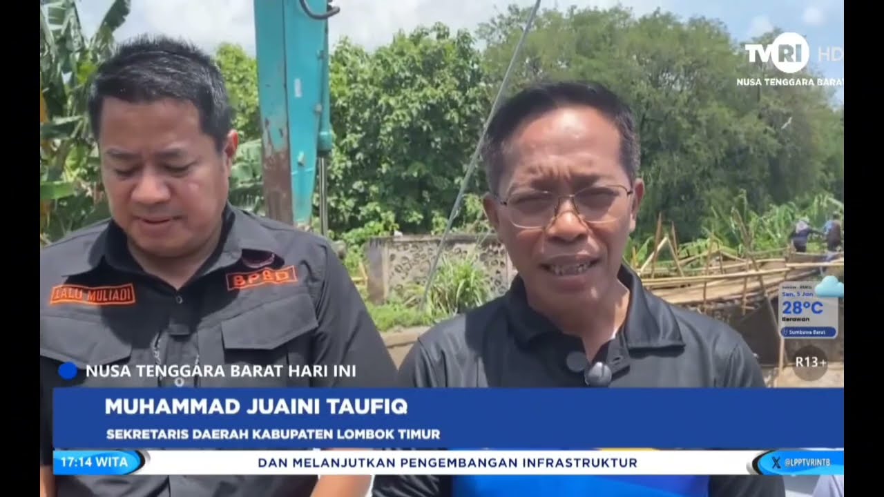 TVRI NTB- Zipur TNI Membangun Jembatan Bailey di Lombok Timur