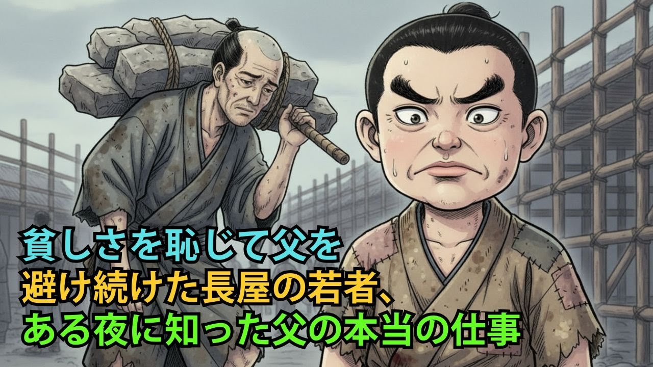 貧しさを恥じて父を避け続けた長屋の若者、ある夜に知った父の本当の仕事| 野談 | 伝説 | 昔話 | 説話 | 民話