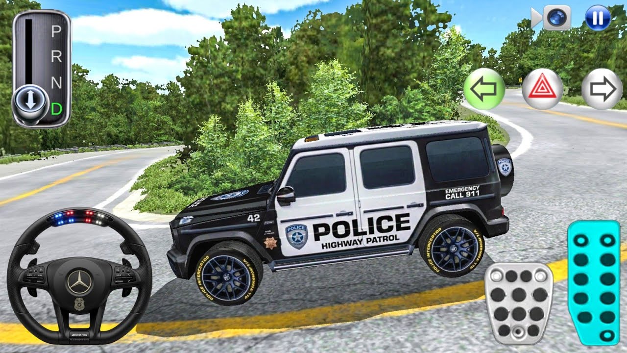 New US Police Mercedes G63 Driving Narrow Mountain Road - 3D Driving Class - Best Android Games 2026