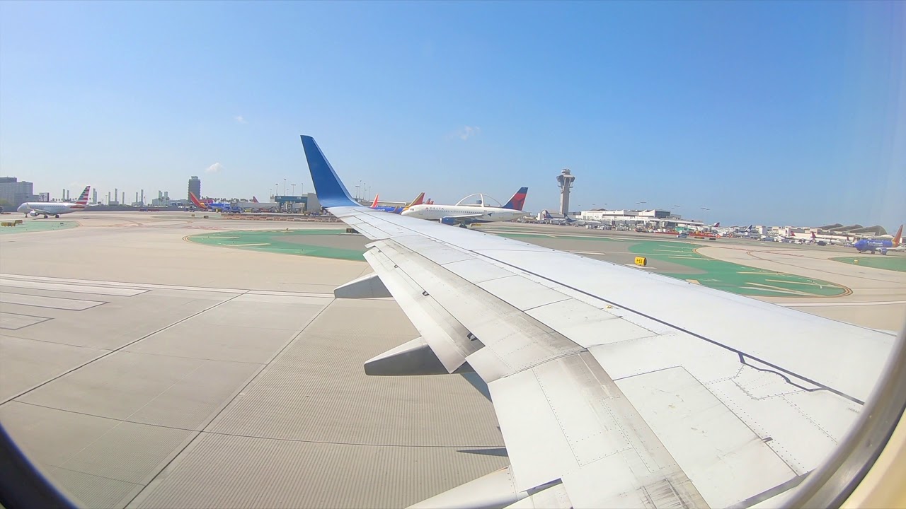 Los Angeles to Detroit (3 hours)| Window Seat Flight| 4k