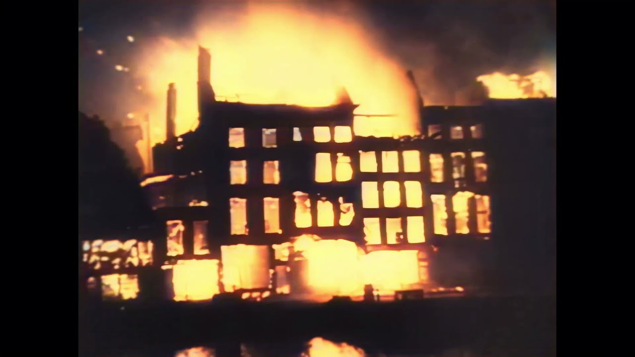 The sad remains of Rotterdam after the destructive German bombardement on 14 May 1940 [AI enhanced]