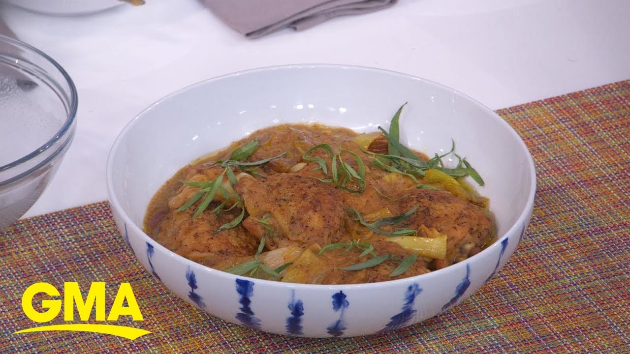 Molly Baz shares delicious miso-braised chicken with leeks recipe