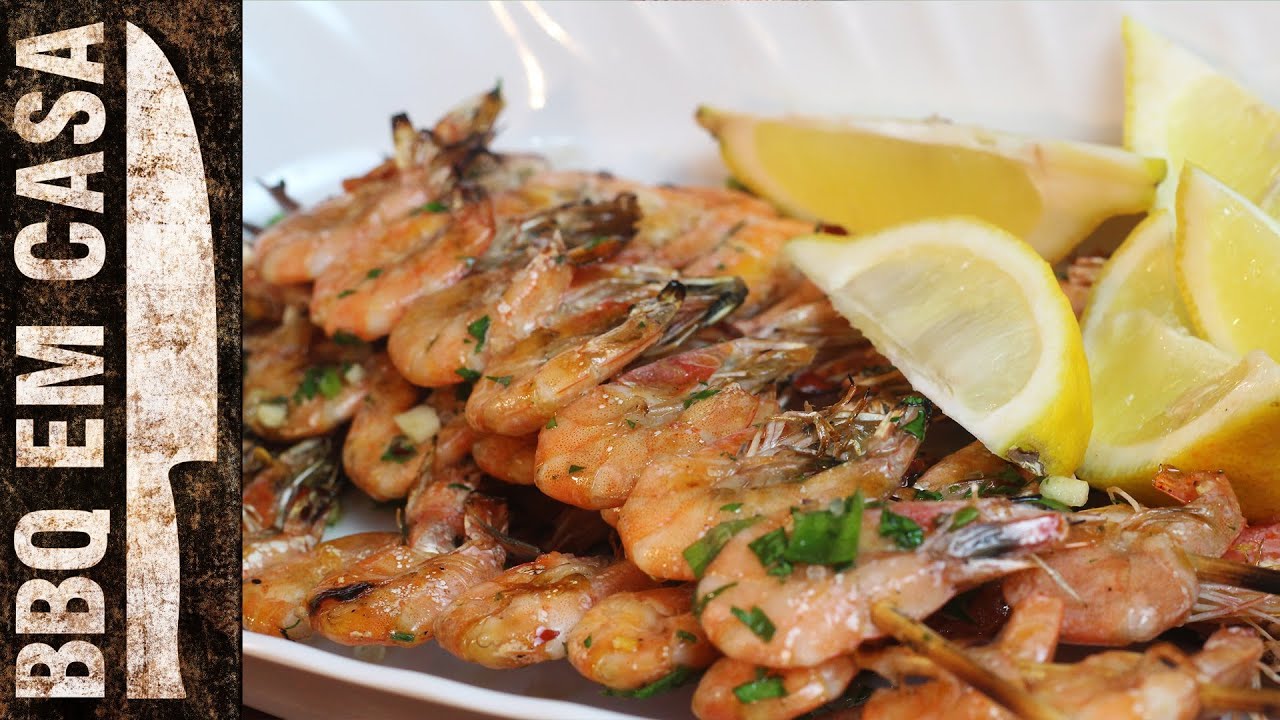 RECEITA DE ESPETINHO DE CAMARÃO (shrimp kebabs)