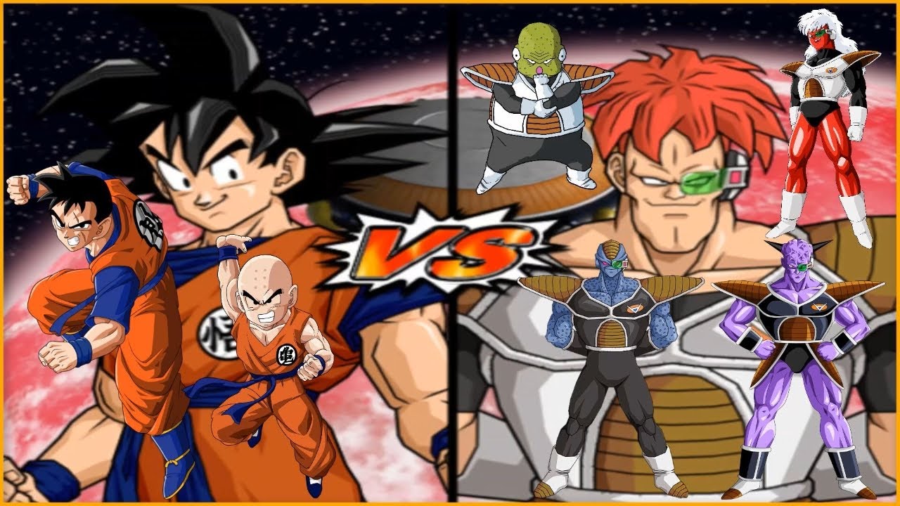 DBZ Budokai Tenkaichi 3 - Goku (Mid), Krillin and Future Gohan VS Ginyu Force [Request Match]