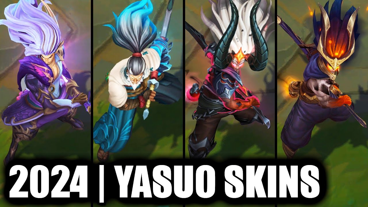 ALL YASUO SKINS SPOTLIGHT 2024 - Genesis Nightbringer Yasuo Newest Skin | League of Legends