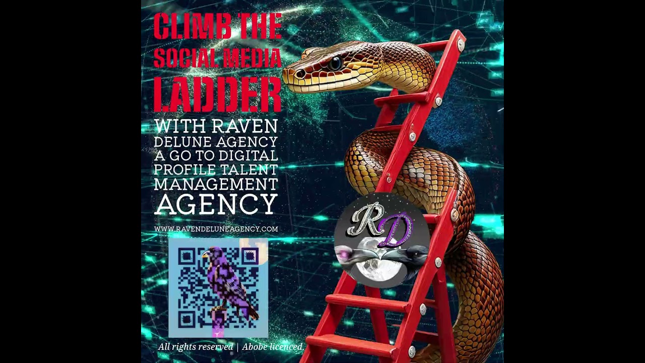 How to Climb the Social Media Ladder - It's not easy! with Raven DeLune Agency 