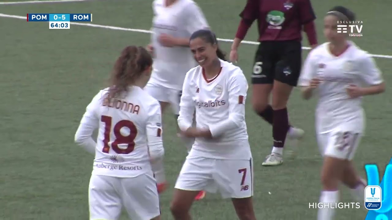 Pomigliano-Roma 1-8 | Giallorosse a valanga | Coppa Italia Femminile Ferrovie dello Stato Italiane