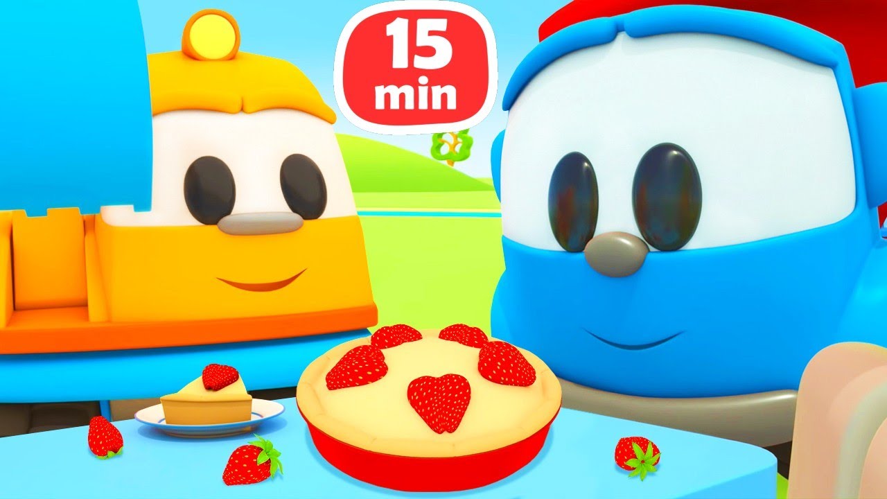 LEO ve Robotlar! Leo, mikseri birleştiriyor ve Scoop ile Robotlara turta yapıyor! Çizgi film