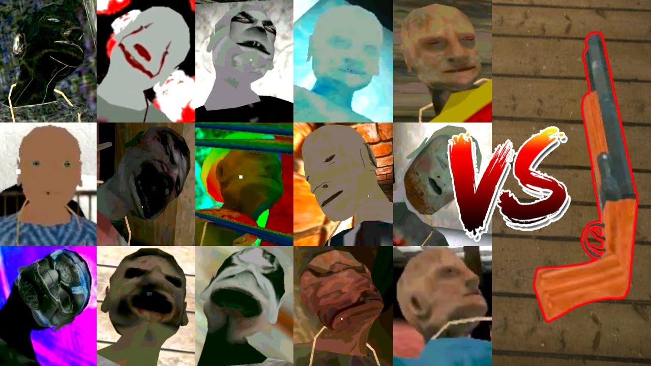 Grandpa vs Shotgun Battle | Many Granny Chapter 2 Modes, Including Slendrina Asylum Grandpa