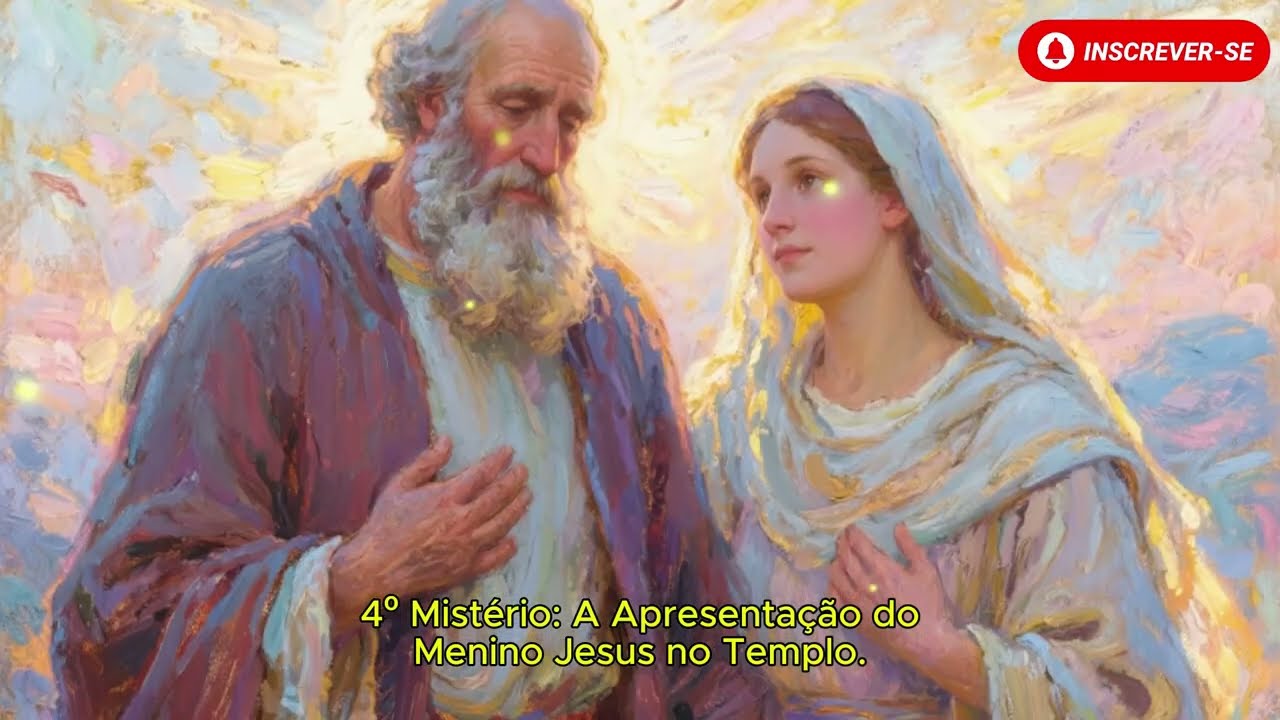 TERÇO DE HOJE - 28/02/2026 - SÁBADO: MISTÉRIOS GOZOSOS - 04 HORAS