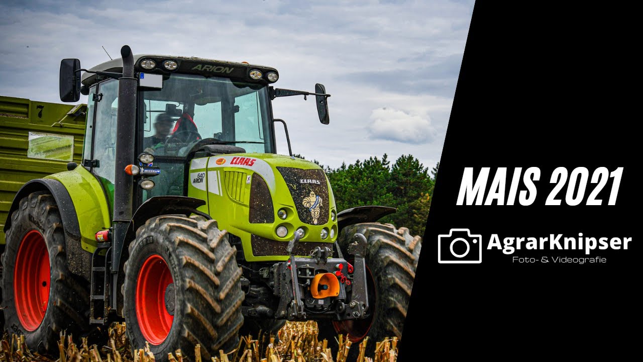 Mais 2021 l Häckseln im Fläming l Claas Jaguar l Claas und Fendt im Einsatz l 4k