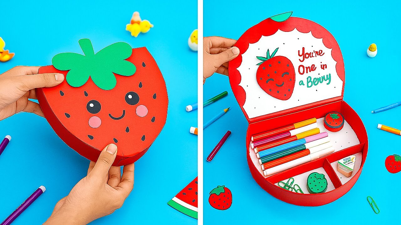 🎨 IDEE CARINE PER CARTOLERIA FAI DA TE! Perfette per la scuola, il lavoro e la casa 💌💖