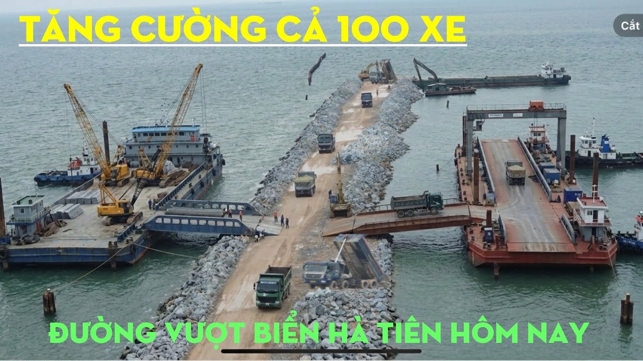 Đường Vượt Biển Hà Tiên Hôm Nay Cả 100 Xe Nối Đuôi Nhau Đổ Dài Con Đường 