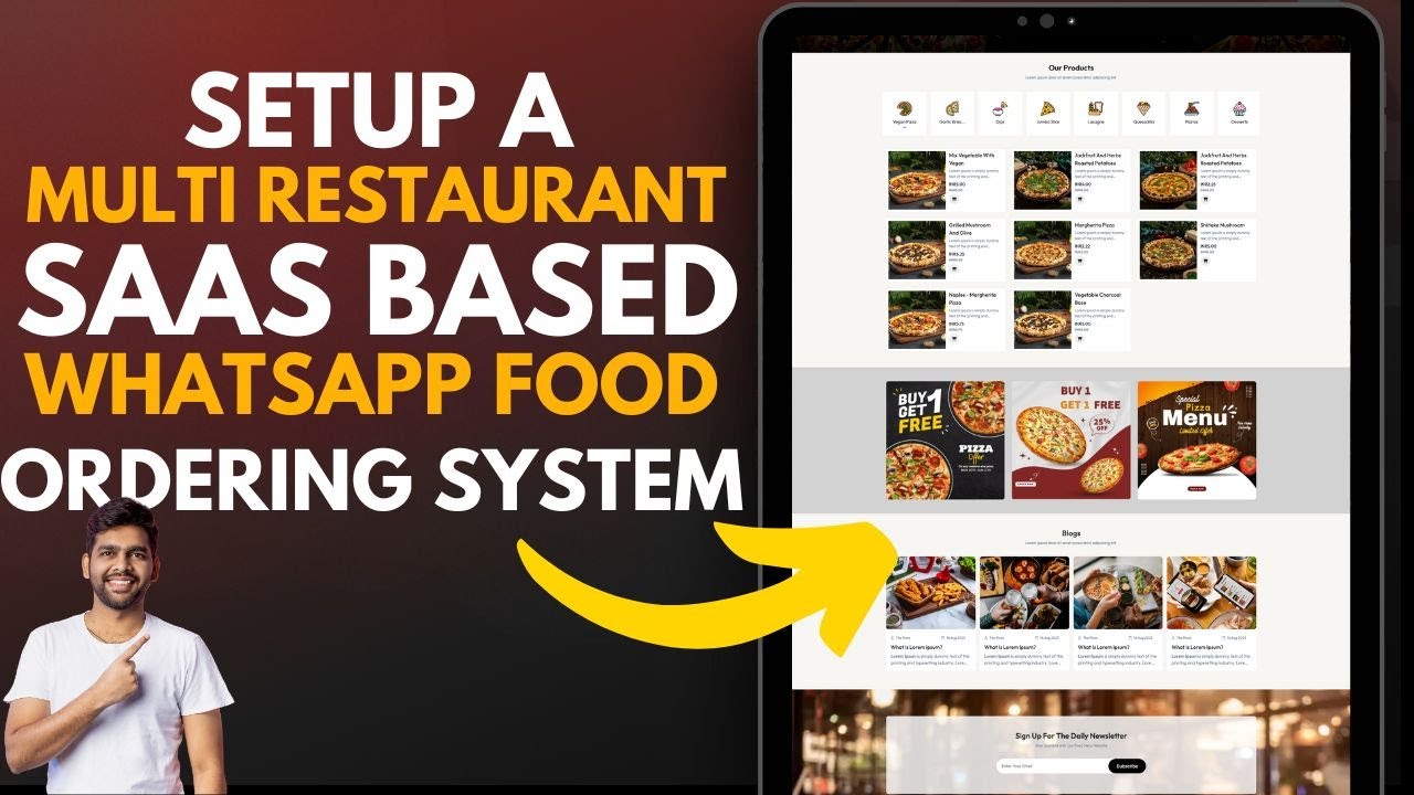 Setup Restaurant Online WhatsApp Food Ordering System SaaS