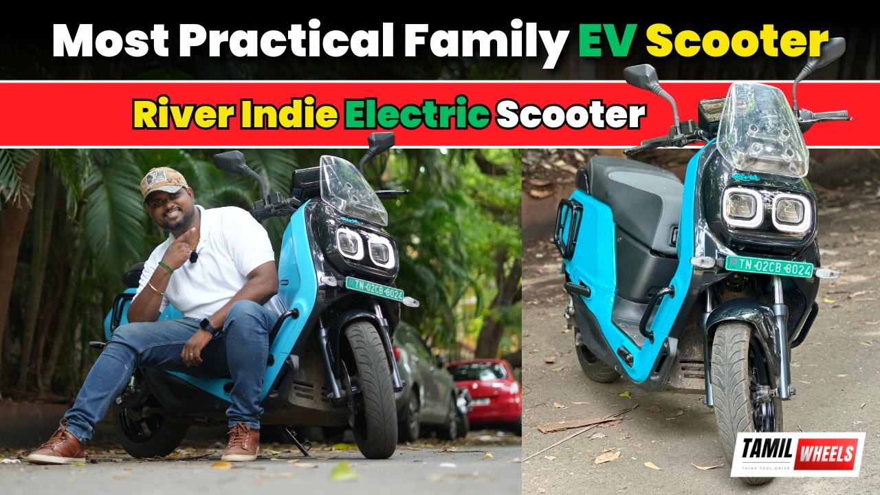 🤯 Most Practical Family Ev Scooter ! | River Indie Electric Scooter Tamil Review | Manikandan