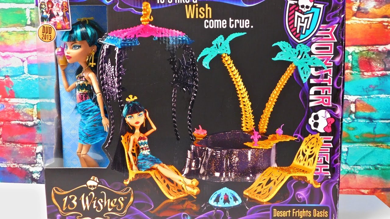 Monster High Cleo De Nile's 13 Wishes Desert Frights Oasis Doll & Playset
