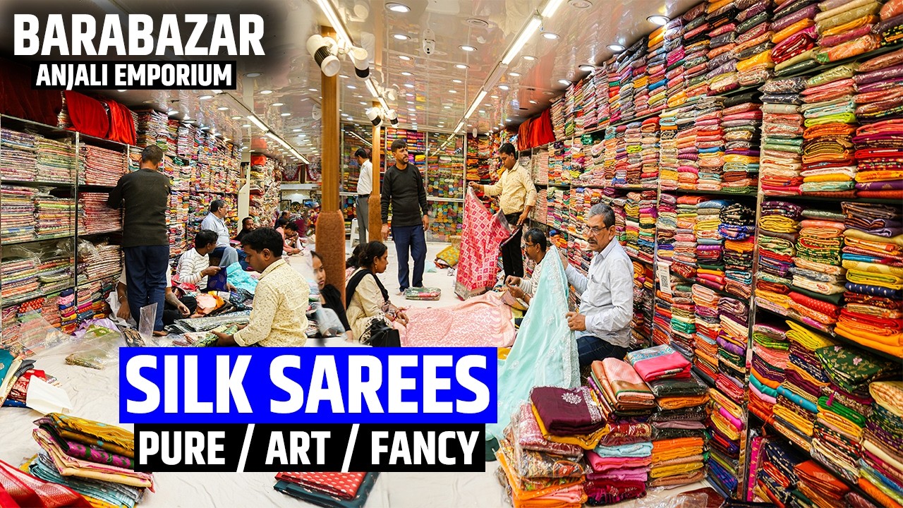 Silk Sarees ( Pure / Art / Fancy ) & Cotton Saree Wholesaler in Barabazar, Kolkata