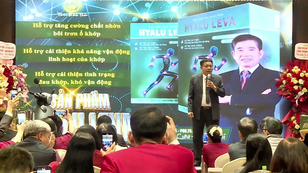 PHÁT BIỂU RA MẮT TP. BVSK HYALU LEVA CỦA PGS. TTƯT LƯU HỒNG HẢI