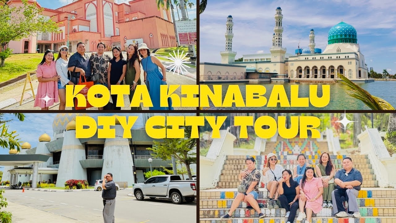 DIY CITY TOUR IN KOTA KINABALU, SABAH, MALAYSIA | Mosque, Gaya Street, University of Malaysia Sabah