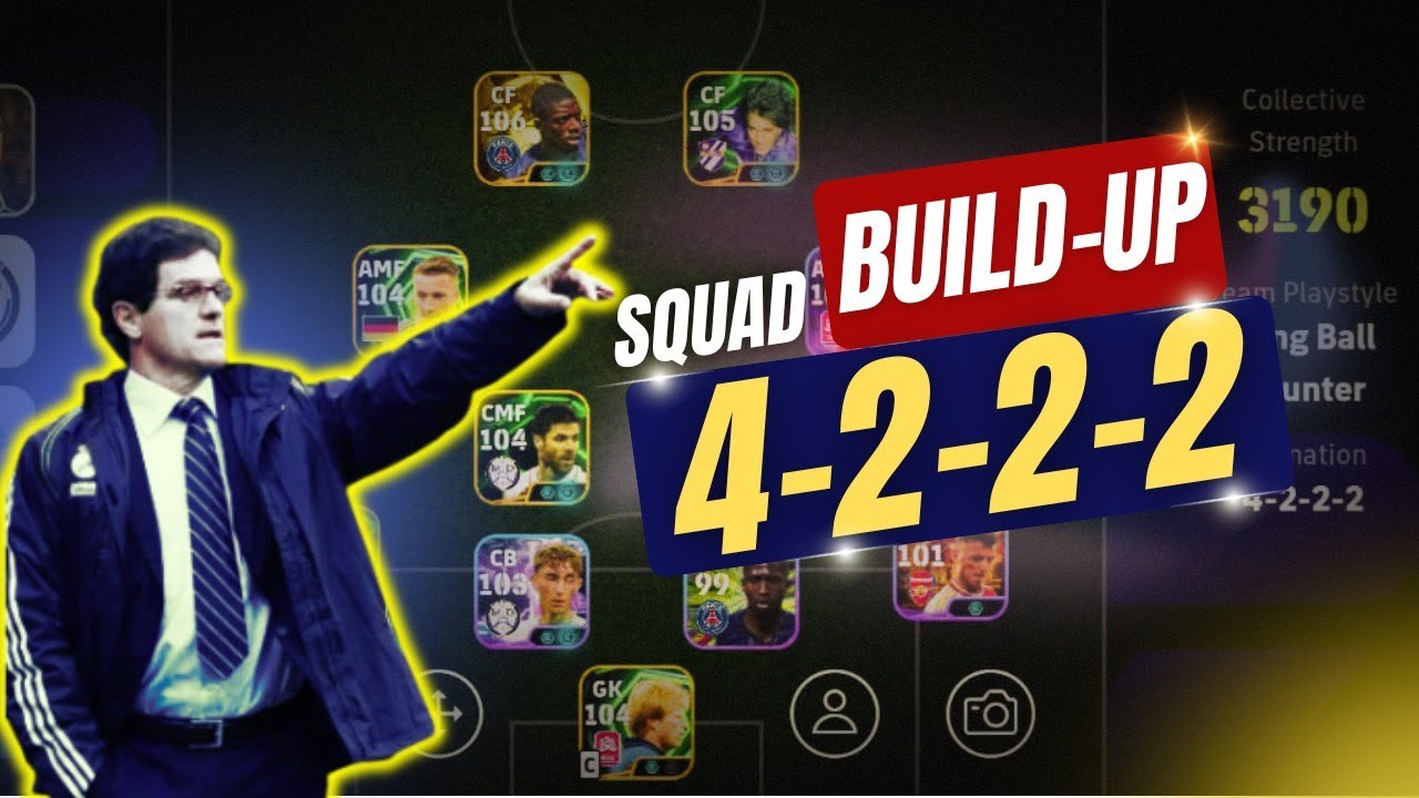 New Meta 4-2-2-2 formation Squad Building in eFootball™ 2026 | For Division 1 #efootball