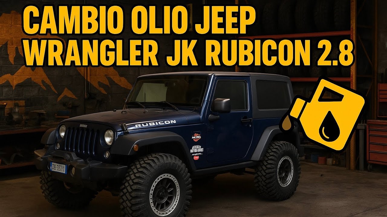Cambio Olio Jeep Wrangler JK 2.8 CRD Restyling 2013  - Guida Completa - 4K