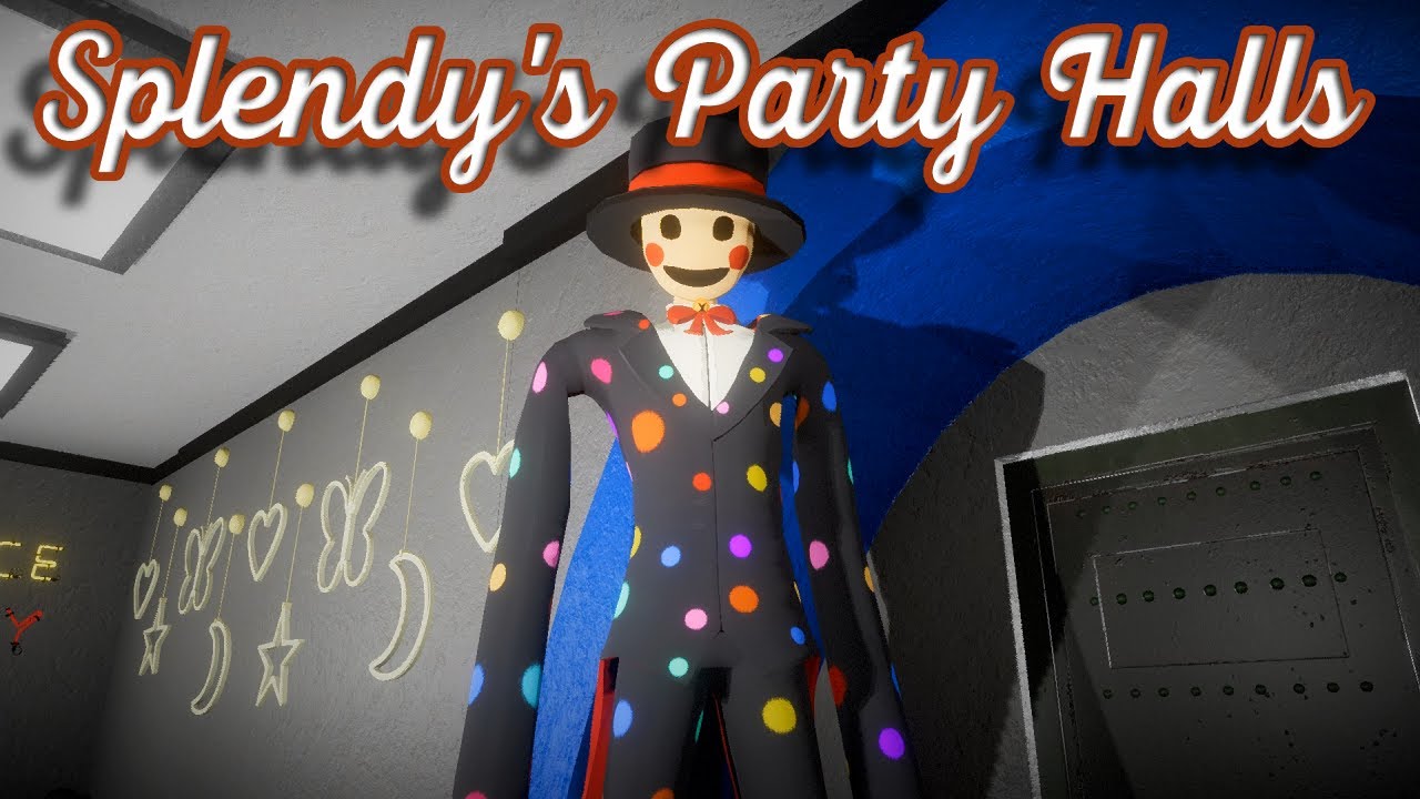 Splendy's Party Halls Full Gameplay 👁️ Indie Horror Game No Commentary