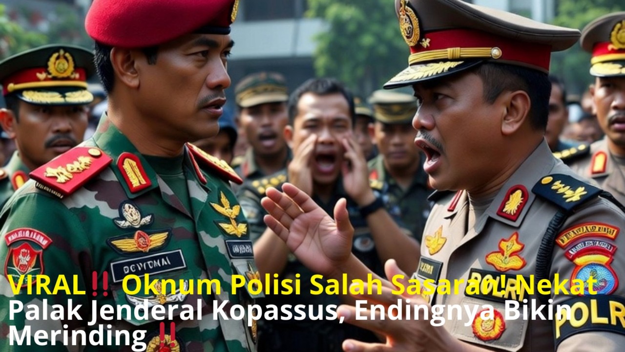 VIRAL‼️ Oknum Polisi Salah Sasaran! Nekat Palak Jenderal Kopassus, Endingnya Bikin Merinding! 😱🔥