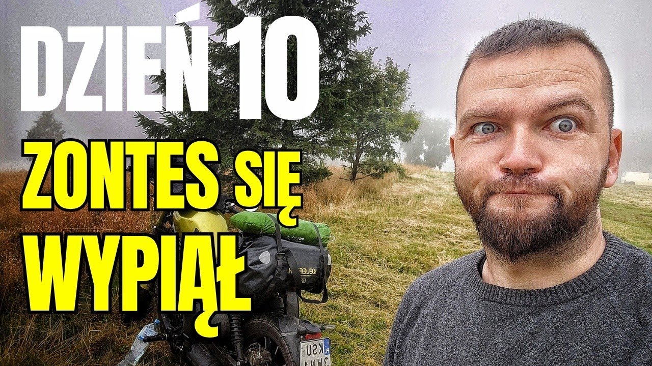 Zontesem dookoła Polski za grosze DZIEŃ 10 Zontes się wypiął