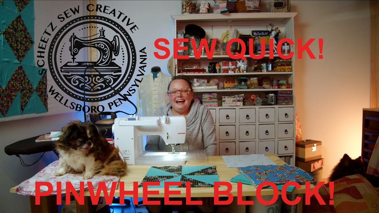 PINWHEEL QUILT BLOCK - A SEW QUICK TUTORIAL